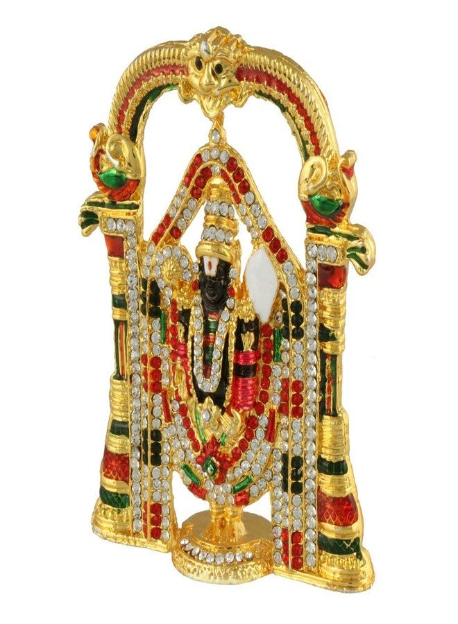 GCT Tirupati Balaji Idol Lord Venkateswara Idol (B-120) Color Metal Statue for Home Décor Car Dashboard Mandir Pooja Murti Temple Puja Office Table Showpiece - Image 4